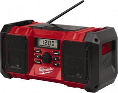 Milwaukee Tool - Backlit LCD Cordless Jobsite Radio - Powered by Battery - First Tool & Supply