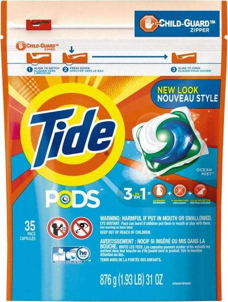 Tide - 31 oz Powder/Gel Laundry Detergent - Ocean Mist Scent - First Tool & Supply