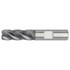 1/4x1/4x3/4x2-1/2 4FL Square Carbide End Mill-Round Shank-AlTiN - First Tool & Supply