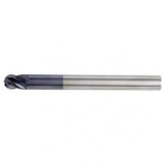1/2x1/2x5/8x5 Ball Nose 4FL Carbide End Mill-Round Shank-TiAlN - First Tool & Supply