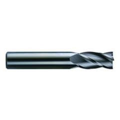 1/2 Dia. x 3 Overall Length 4-Flute Square End Solid Carbide SE End Mill-Round Shank-Center Cut-AlTiN - First Tool & Supply