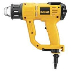 DeWALT - 115 to 1,100°F Heat Setting, 17.7 CFM Air Flow, Heat Gun - 120 Volts, 13 Amps, 1,550 Watts, 10' Cord Length - First Tool & Supply