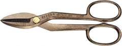 Ampco - 4-1/2" Length of Cut, Straight Pattern Tinner's Snip - 14" OAL, Nickel Aluminum Bronze Blade - First Tool & Supply