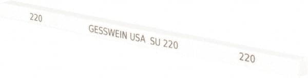 Made in USA - 220 Grit Aluminum Oxide Square Polishing Stone - First Tool & Supply