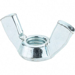 Value Collection - 1/2-13 UNC, Zinc Plated, Steel Type A Wing Nut - 1.94" Wing Span, 1" Wing Span - First Tool & Supply