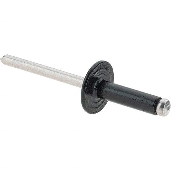 Made in USA - Aluminum Open End Blind Rivet - Aluminum Mandrel, 3/16" Head Diam, - First Tool & Supply