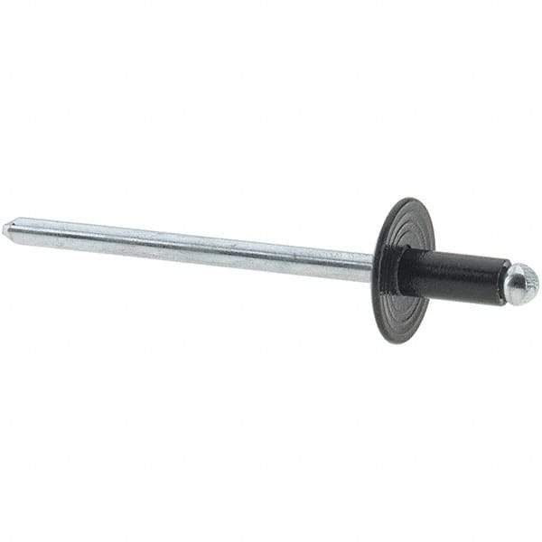 Value Collection - Steel Peel Blind Rivet - Steel Mandrel, 1/8" to 3/16" Grip, - First Tool & Supply