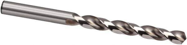 Guhring - 1.12mm 130° High Speed Steel Jobber Drill - Bright Finish, Right Hand Cut, Spiral Flute, 36mm OAL, Cone Relief Point - First Tool & Supply