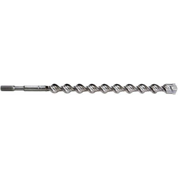 Irwin - 3/8" Diam, Spline Shank, Carbide-Tipped Rotary & Hammer Drill Bit - First Tool & Supply