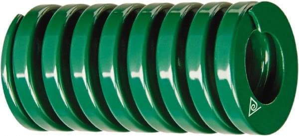 Associated Spring Raymond - 1-1/2" Hole Diam, 3/4" Rod Diam, 8" Free Length, Green Die Spring - 542 Lb Max Deflection, 4.0472" Max Deflection, Light Duty, Chromium Alloy Steel - First Tool & Supply