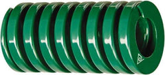 Associated Spring Raymond - 1-1/4" Hole Diam, 5/8" Rod Diam, 5-1/2" Free Length, Green Die Spring - 480 Lb Max Deflection, 3.5354" Max Deflection, Light Duty, Chromium Alloy Steel - First Tool & Supply