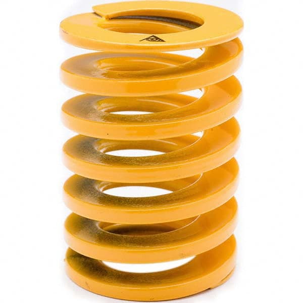 Associated Spring Raymond - 27mm Hole Diam, 13.5mm Rod Diam, 125mm Free Length, Yellow Die Spring - First Tool & Supply