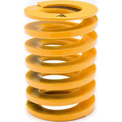 Associated Spring Raymond - 60mm Hole Diam, 33mm Rod Diam, 500mm Free Length, Yellow Die Spring - First Tool & Supply