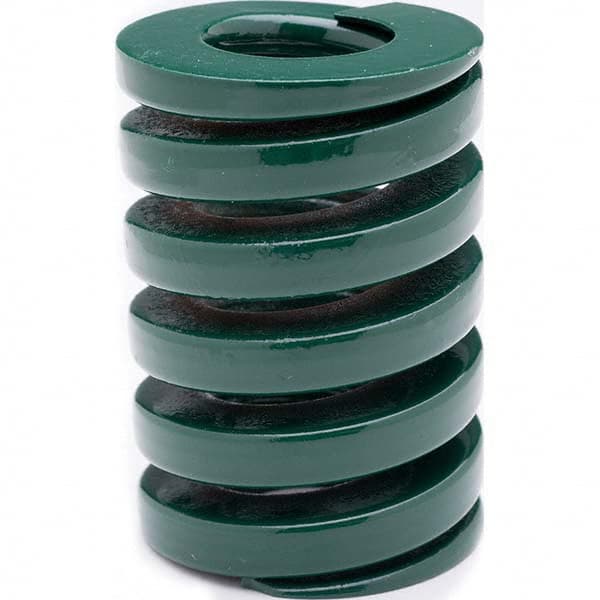 Associated Spring Raymond - 50mm Hole Diam, 25mm Rod Diam, 125mm Free Length, Green Die Spring - First Tool & Supply