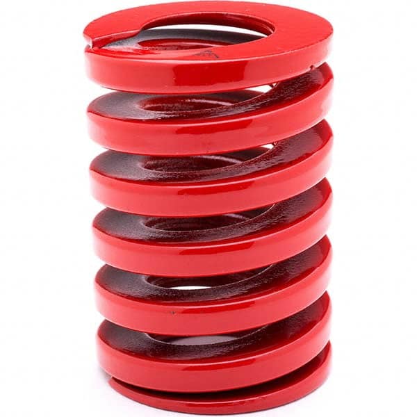 Associated Spring Raymond - 22mm Hole Diam, 11mm Rod Diam, 55mm Free Length, Red Die Spring - First Tool & Supply