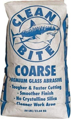 NC Minerals - Coarse Grade Angular Crushed Glass - 20 to 40 Grit, 50 Lb Bag - First Tool & Supply