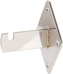 ECONOCO - Chrome Coated Wall Bracket - 3-3/4" Long, 3" Wide - First Tool & Supply