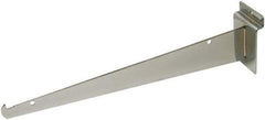 ECONOCO - Satin Chrome Coated Shelf Bracket - 12" Long - First Tool & Supply