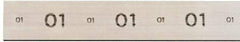 Starrett - 36" Long x 2-1/2" Wide x 1/2" Thick, AISI Type O1, Tool Steel Oil-Hardening Flat Stock - + 0.015" Long Tolerance, - 0 - 0.005" Wide Tolerance, +/- 0.001" Thick Tolerance - First Tool & Supply