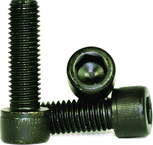 M12 - 1.75 x 25mm - Black Finish Heat Treated Alloy Steel - Cap Screws - Socket Head - First Tool & Supply
