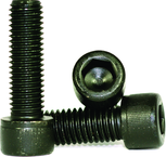 M8 - 1.25 x 45mm - Black Finish Heat Treated Alloy Steel - Cap Screws - Socket Head - First Tool & Supply