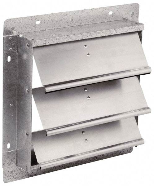 Fantech - 24-1/2 x 24-1/2" Square Wall Dampers - 25" Rough Opening Width x 25" Rough Opening Height, For Use with 1SDE24, 1MDE24, 1HDE24, 2VLD24, 2VHD24, 2DRV24, 2STV24, 2CAV24 - First Tool & Supply