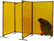 6' x 6' Yellow Transparent Vinyl Screen - First Tool & Supply