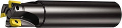 Sandvik Coromant - 1" Cut Diam, 15.7mm Max Depth of Cut, 1" Shank Diam, 8" OAL, Indexable Square Shoulder Ramping End Mill - R390-17.. Inserts, Cylindrical Shank, 90° Lead Angle, Through Coolant, Series CoroMill 390 - First Tool & Supply