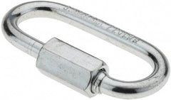 Value Collection - Zinc Plated Carbon Steel Quick Link - 1/8" Diameter, 220 Lb Load Limit - First Tool & Supply