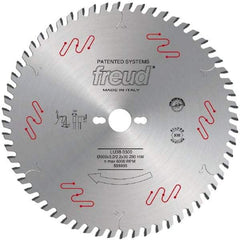 Freud - 303mm Diam, 30mm Arbor Hole Diam, 60 Tooth Wet & Dry Cut Saw Blade - Carbide-Tipped, Standard Round Arbor - First Tool & Supply