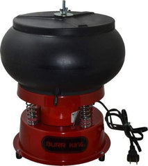 Burr King - 0.1 Cu Ft, 1/30 hp, Vibratory Tumbler - Flow Through Drain - First Tool & Supply