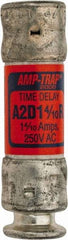 Ferraz Shawmut - 250 VAC/VDC, 1.4 Amp, Time Delay General Purpose Fuse - Clip Mount, 51mm OAL, 100 at DC, 200 at AC kA Rating, 9/16" Diam - First Tool & Supply