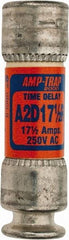 Ferraz Shawmut - 250 VAC/VDC, 17.5 Amp, Time Delay General Purpose Fuse - Clip Mount, 51mm OAL, 100 at DC, 200 at AC kA Rating, 9/16" Diam - First Tool & Supply