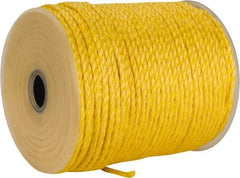 Ideal - 600 Ft. Long, 125 Lb. Load, Polypropylene Rope - 1/4 Inch Diameter, 1,125 Lb. Breaking Strength - First Tool & Supply