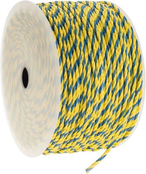 Ideal - 1,000 Ft. Long, 125 Lb. Load, Polypropylene Rope - 1/4 Inch Diameter, 1,125 Lb. Breaking Strength - First Tool & Supply