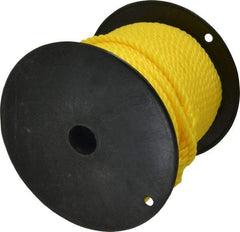 Ideal - 250 Ft. Long, 300 Lb. Load, Polypropylene Rope - 3/8 Inch Diameter, 2,430 Lb. Breaking Strength - First Tool & Supply