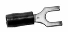 Thomas & Betts - #10 Stud, 22 to 16 AWG Compatible, Partially Insulated, Crimp Connection, Locking Fork Terminal - First Tool & Supply