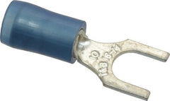 Thomas & Betts - #10 Stud, 18 to 14 AWG Compatible, Partially Insulated, Crimp Connection, Standard Fork Terminal - First Tool & Supply