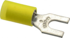 Thomas & Betts - #8 Stud, 12 to 10 AWG Compatible, Partially Insulated, Crimp Connection, Standard Fork Terminal - First Tool & Supply