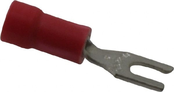 Thomas & Betts - #6 Stud, 22 to 16 AWG Compatible, Partially Insulated, Crimp Connection, Locking Fork Terminal - First Tool & Supply