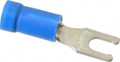 Thomas & Betts - #6 Stud, 18 to 14 AWG Compatible, Partially Insulated, Crimp Connection, Locking Fork Terminal - First Tool & Supply