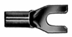 Thomas & Betts - 1/4" Stud, 18 to 14 AWG Compatible, Noninsulated, Crimp Connection, Standard Fork Terminal - First Tool & Supply