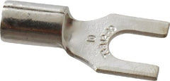 Thomas & Betts - #10 Stud, 12 to 10 AWG Compatible, Noninsulated, Crimp Connection, Standard Fork Terminal - First Tool & Supply