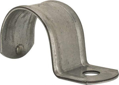 Thomas & Betts - 1-1/2" Pipe, Steel, Zinc Plated" Pipe or Conduit Strap - 1 Mounting Hole - First Tool & Supply