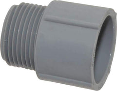 Thomas & Betts - 3/4" Trade, PVC Threaded Rigid Conduit Male Adapter - Insulated - First Tool & Supply