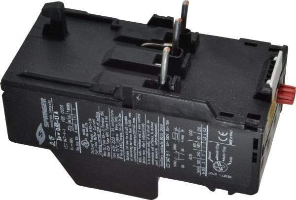 Springer - 0.65 to 1.1 Amp, IEC Overload Relay - Trip Class 10, For Use with 9-32A JC Contactors - First Tool & Supply