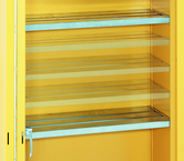 43 x 18 (Yellow) - Extra Shelves for use with Flammable Liquids Safety Cabinets - First Tool & Supply