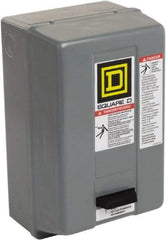 Square D - 110 Coil VAC at 50 Hz, 120 Coil VAC at 60 Hz, 27 Amp, NEMA Size 1, Nonreversible Enclosed Enclosure NEMA Motor Starter - 10 hp at 1 Phase, 1 Enclosure Rating - First Tool & Supply