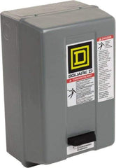 Square D - 220 Coil VAC at 50 Hz, 240 Coil VAC at 60 Hz, 27 Amp, NEMA Size 1, Nonreversible Enclosed Enclosure NEMA Motor Starter - 3 hp at 1 Phase, 1 Enclosure Rating - First Tool & Supply