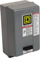 Square D - 110 Coil VAC at 50 Hz, 120 Coil VAC at 60 Hz, 27 Amp, NEMA Size 1, Nonreversible Enclosed Enclosure NEMA Motor Starter - 2 hp at 1 Phase, 1 Enclosure Rating - First Tool & Supply